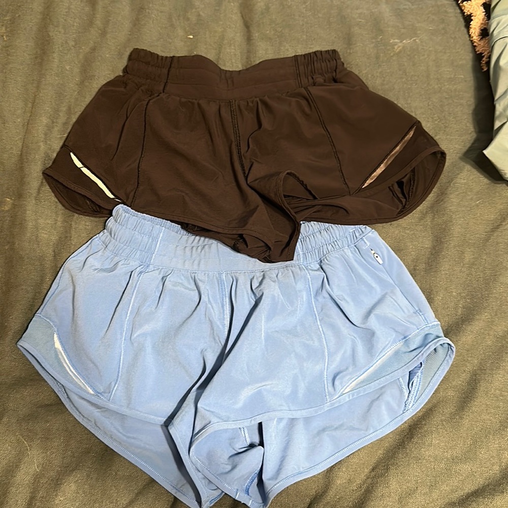 Selling both lululemon hotty hot shorts size 2.5” inseam